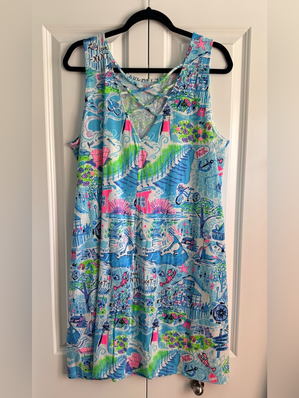 NWT Lilly Pulitzer Kristen Swing Dress in the "Lilly Loves Nantucket" XL - Picture 3 of 5